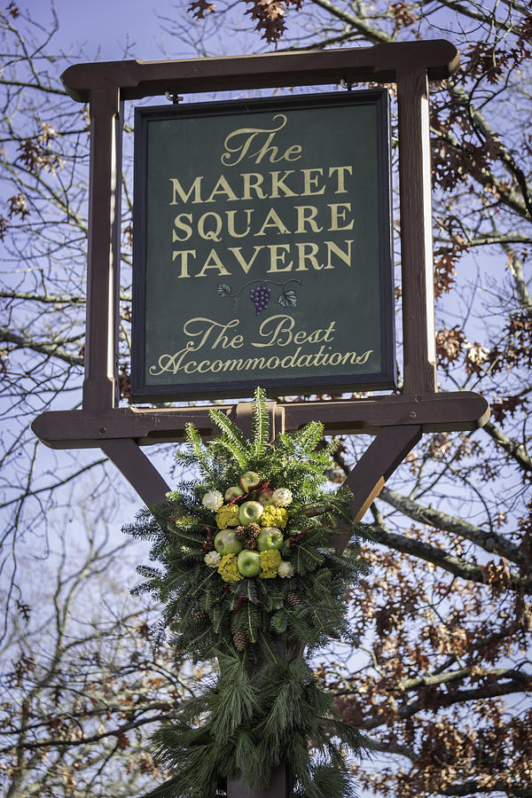 Colonial Williamsburg Photograph - Market Square Tavern Sign by Teresa Mucha Colonial Williamsburg Photograph - Market Square Tavern Sign by Teresa Mucha