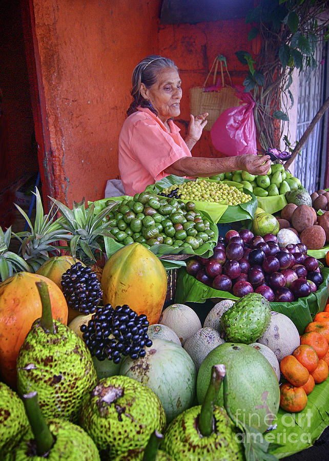 market stall in Nicaragua Photograph by Rudi Prott