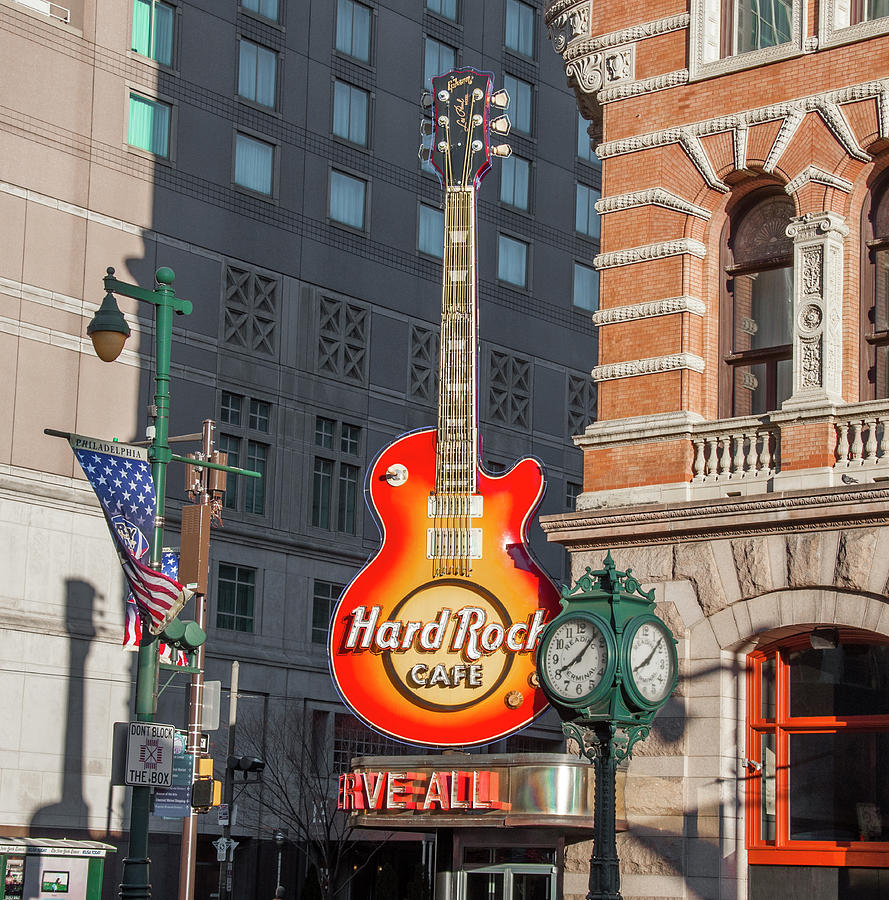 Market Street Philadelphia - Hard Rock Cafe Photograph by Bill Cannon