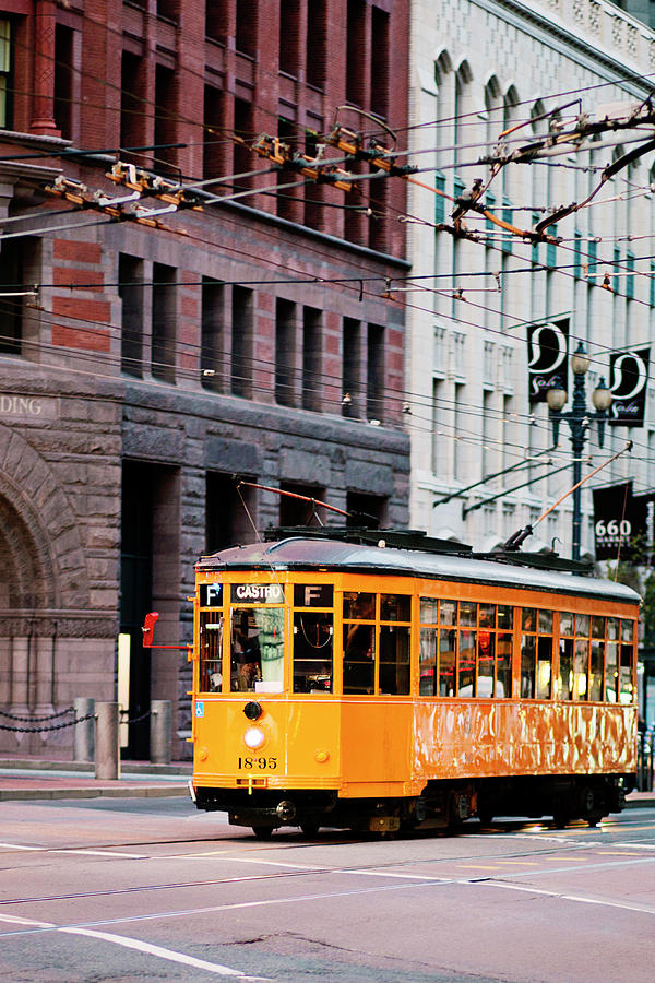 Market Streetcar - San Francisco Photograph by Melanie Alexandra Price