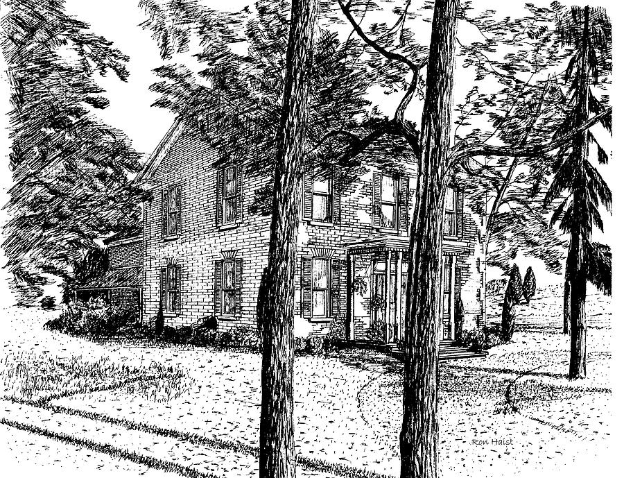 Markham House Drawing by Ron Haist