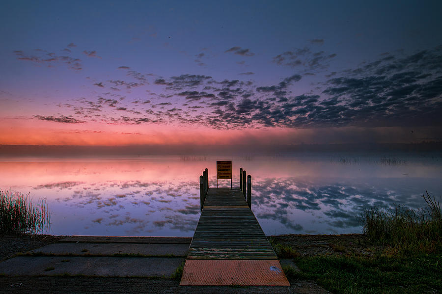 Marl Lake September Sunrise Photograph by Ron Wiltse