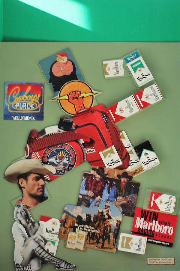 Marlboro Man Collage Mixed Media by Paul Meinerth