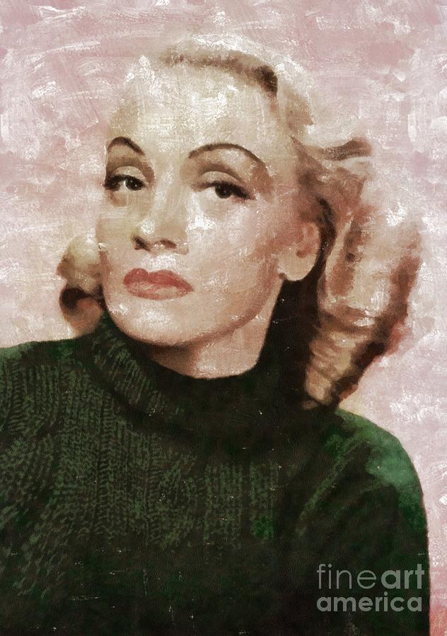 Marlene Dietrich By Mary Bassett Painting