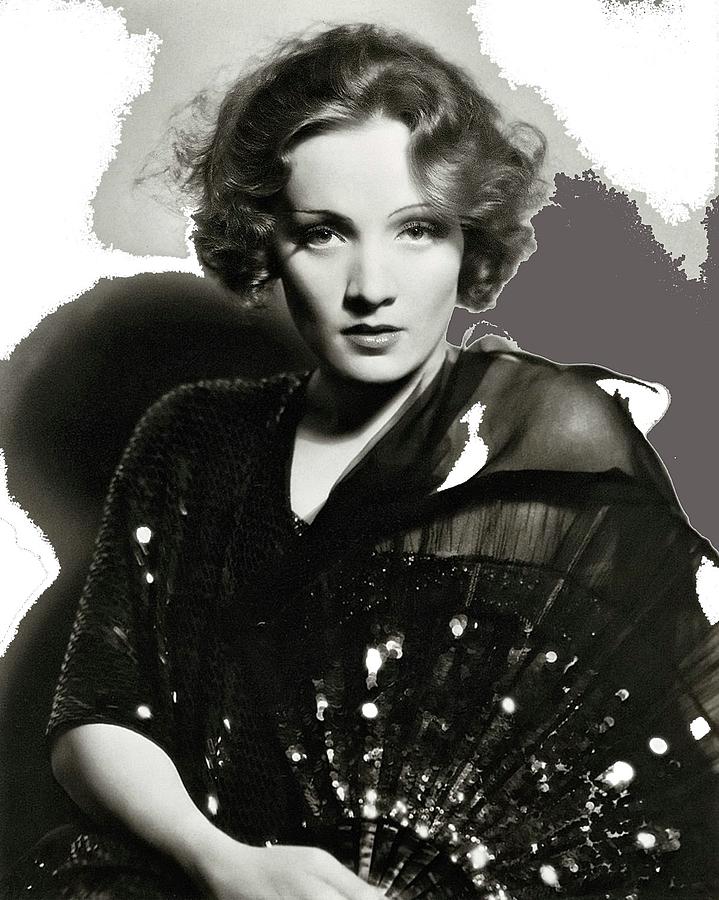 Marlene Dietrich   number four Eugene Robert Richee photo  Morocco 1930 color added 2015 Photograph by David Lee Guss