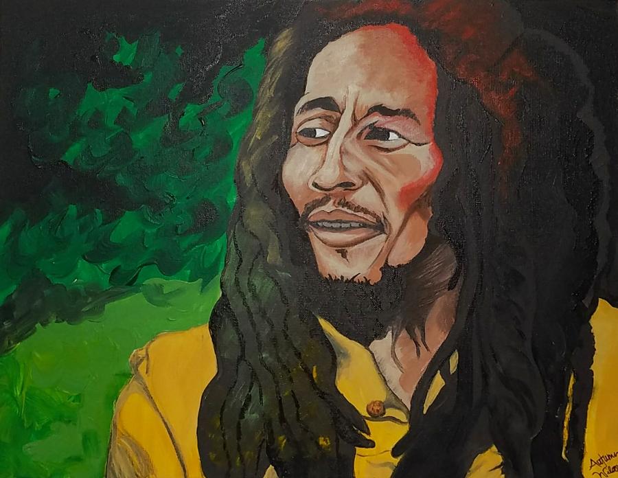 Bob Marley Painting - Marley by Autumn Leaves Art