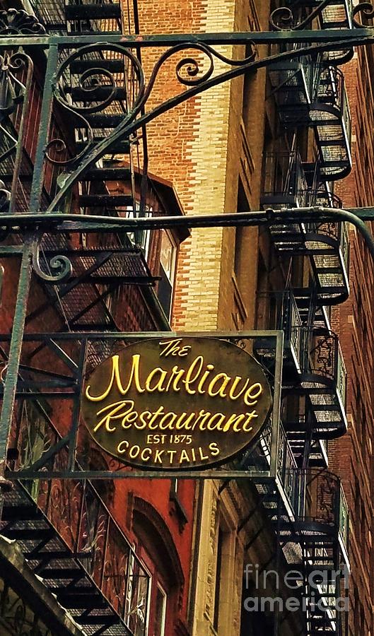 Marliave An Historic Restaurant In Boston Photograph By Poets Eye Fine Art America 3841