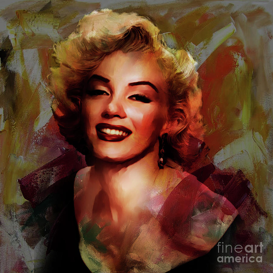 Marilyn Monroe 01 Painting by Gull G - Fine Art America