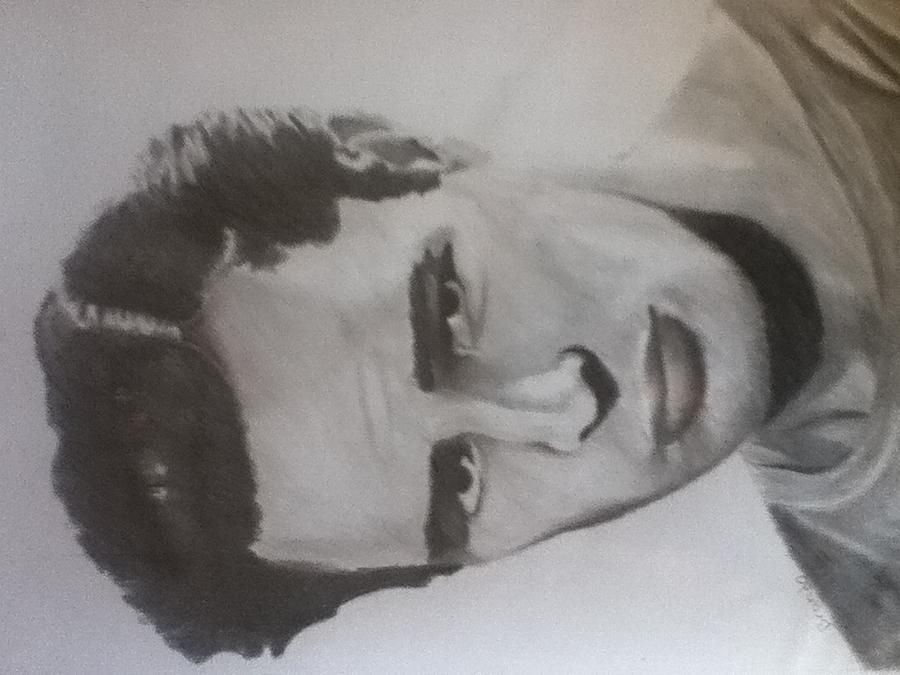 Marlon Brando Drawing by Alex Farr