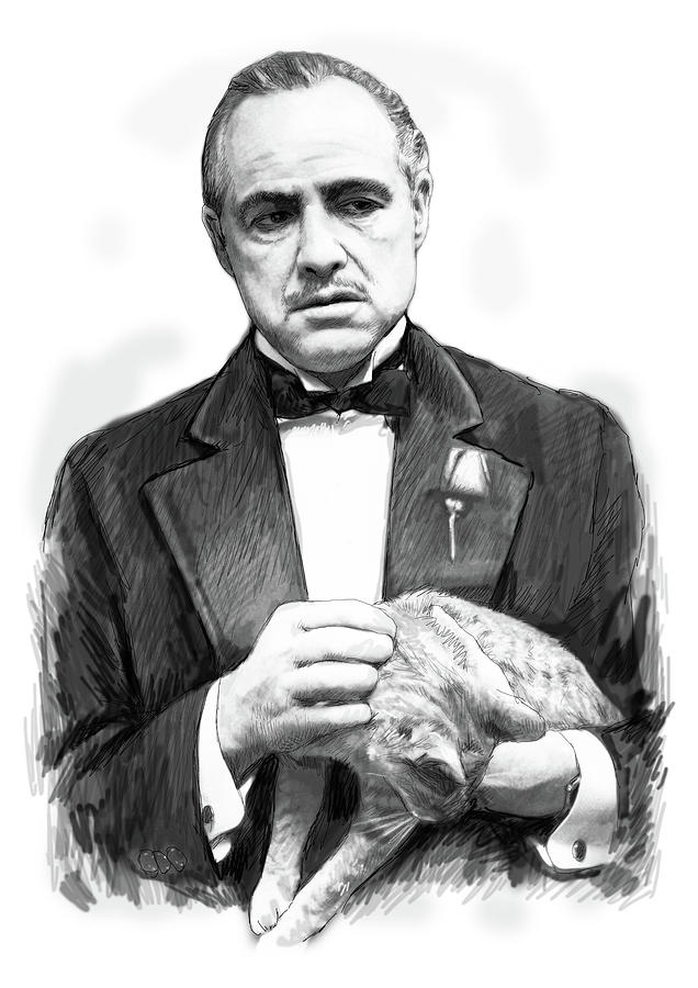 The godfather Drawing by JeanBaptiste Vincent  Saatchi Art