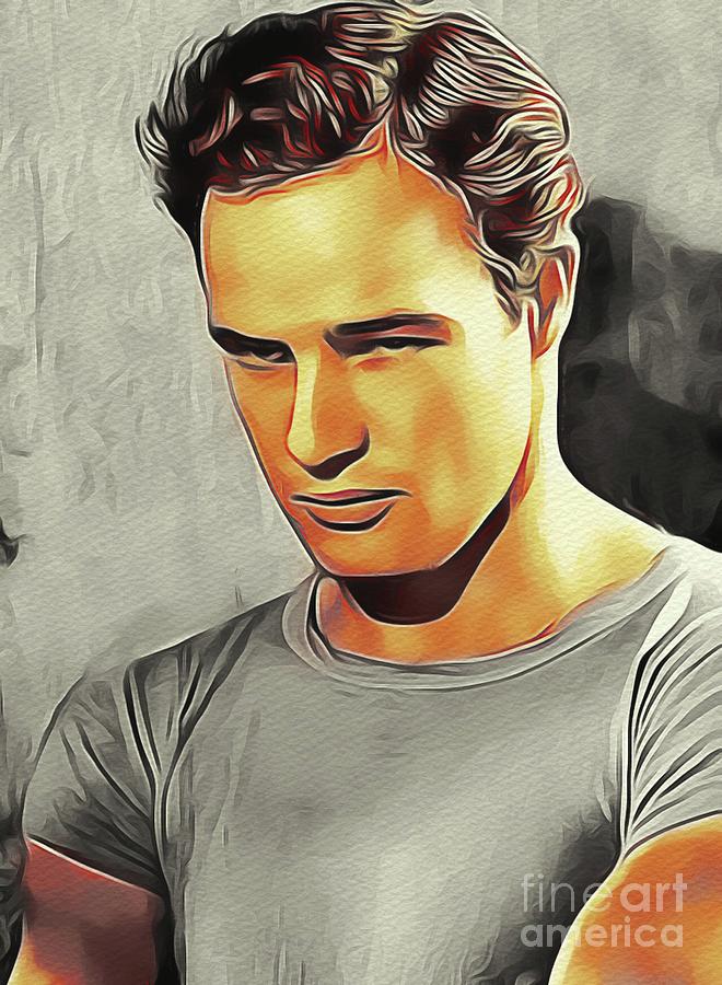 Marlon Brando, Hollywood Legend Digital Art