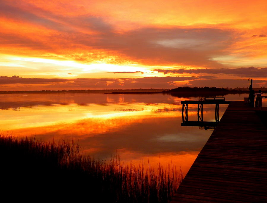 Sunset Photograph - Marmalade Skies by Karen Wiles