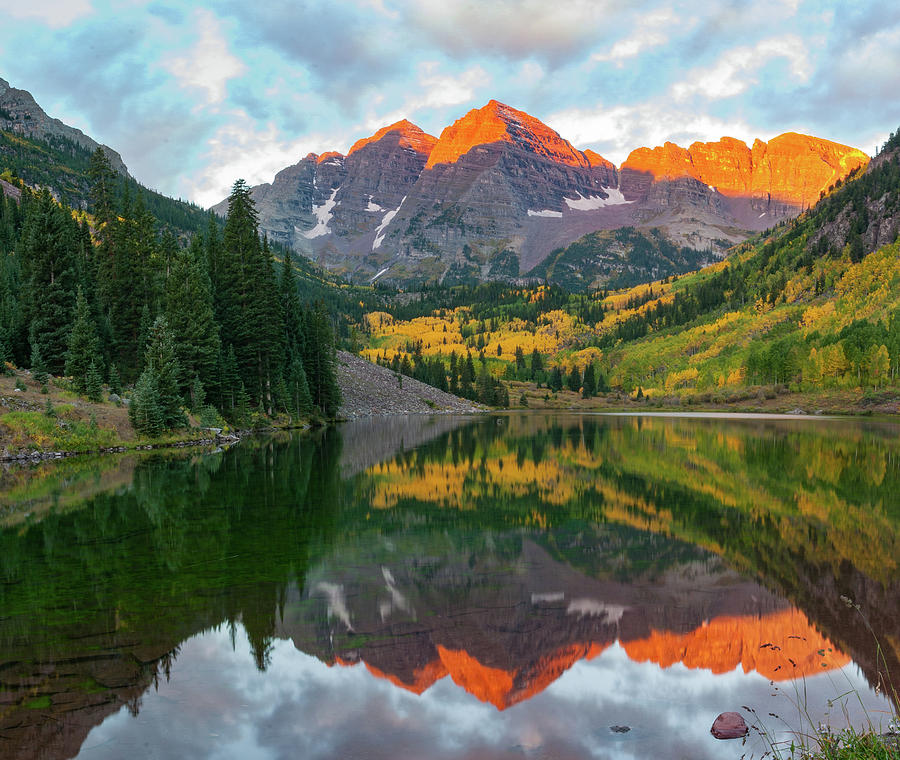 Maroon Bells Photograph by David Brown Eyes