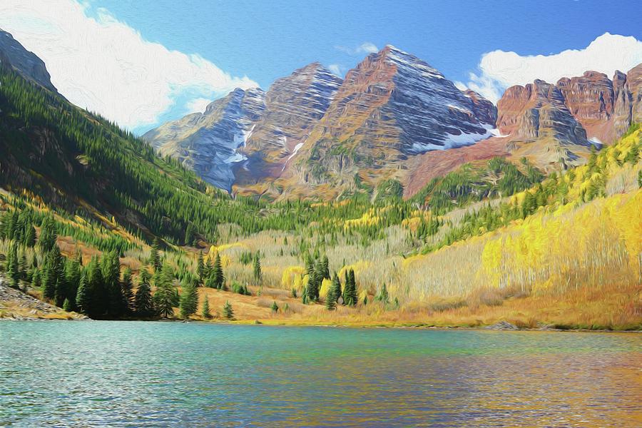 The Maroon Bells Reimagined 2 Photograph by Eric Glaser