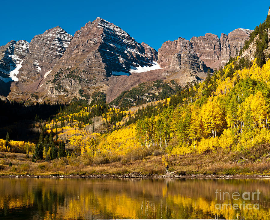 Maroon Bells In Fall Photograph by Greg Summers