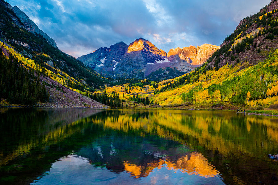 Maroon Bells Sunrise Photograph by John Lloyd - Fine Art America