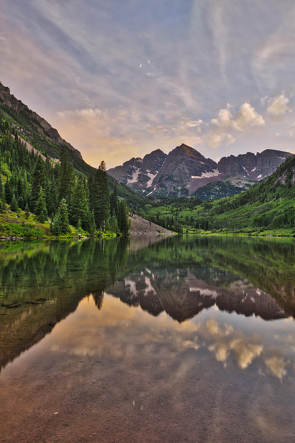 Maroon Bells Sunset - Aspen - Colorado Photograph by Photography  By Sai
