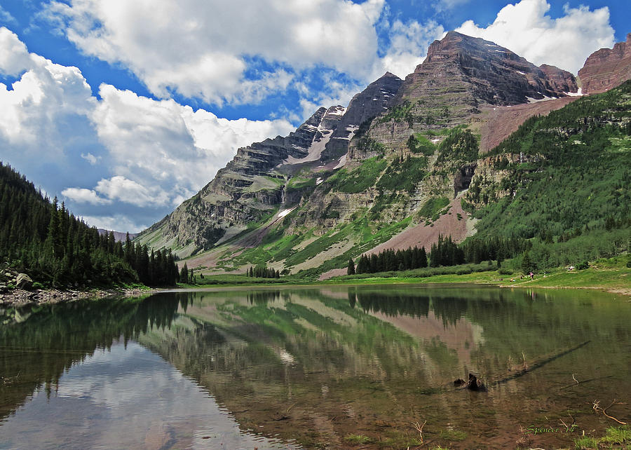 Maroon Bells Photograph by T Guy Spencer