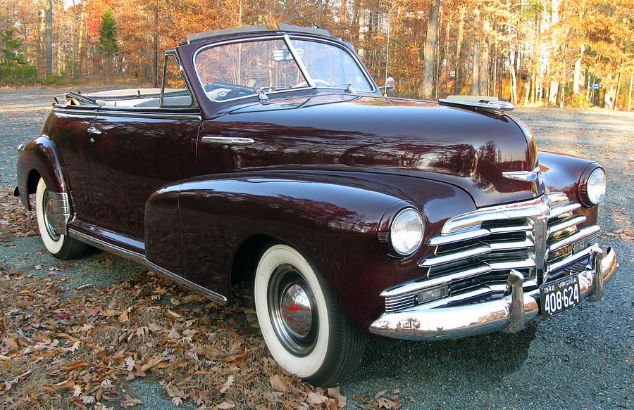 Maroon Chevy 4 Photograph by Richard Singleton - Fine Art America