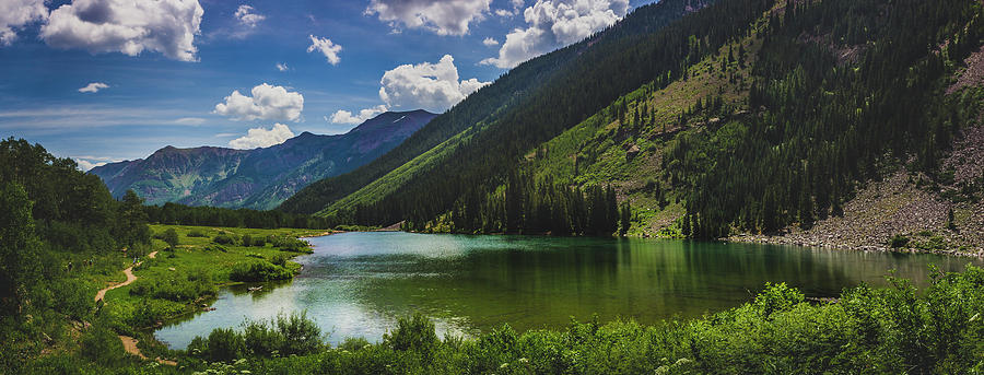 Maroon Lake Panorama Photograph by Andy Konieczny