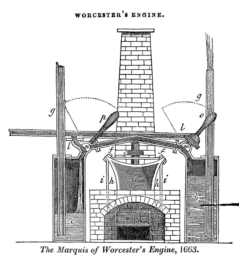 Marquess Of Worcesters Engine, 1663 Photograph by Science Source