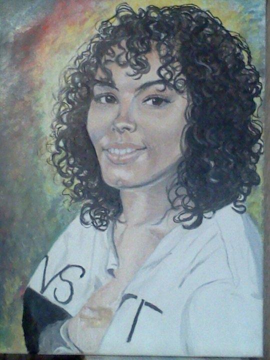 Portrait Painting - Marquita Pring by Thomasina Marks