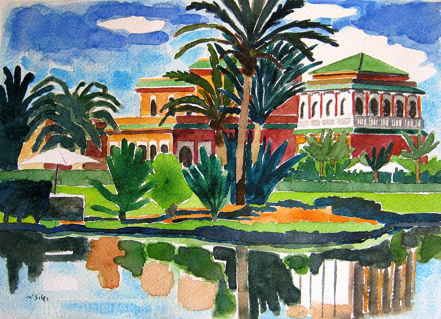 Landscape Painting - Marrakesh Morocco by Lesley Giles