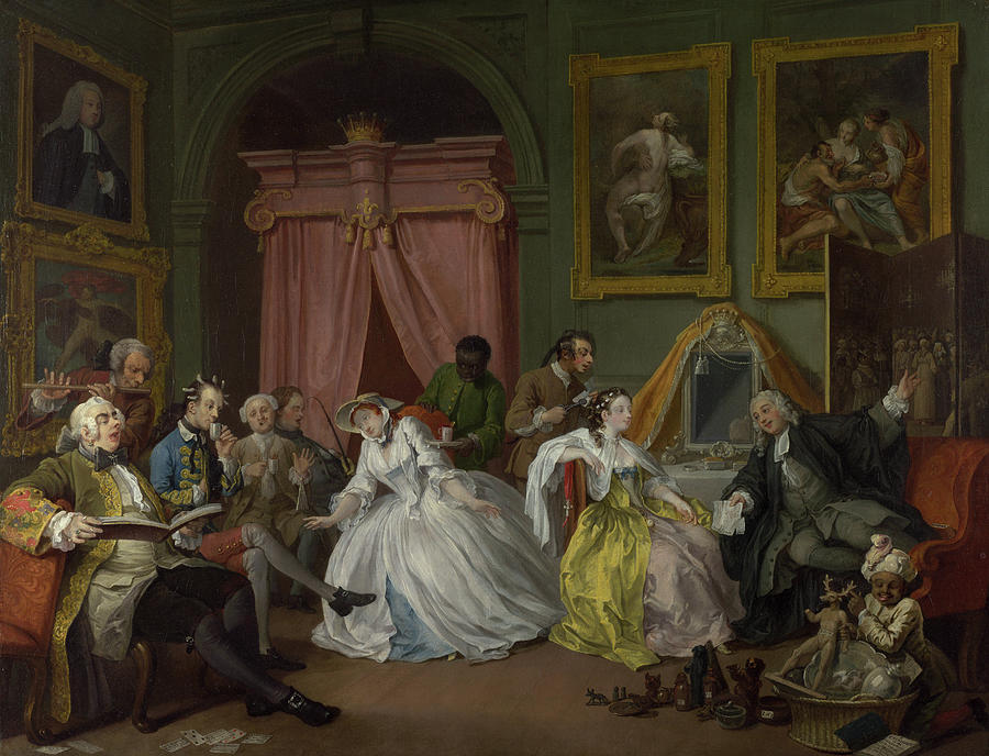 Marriage A-la-Mode - 4, The Toilette Painting by William Hogarth - Fine ...