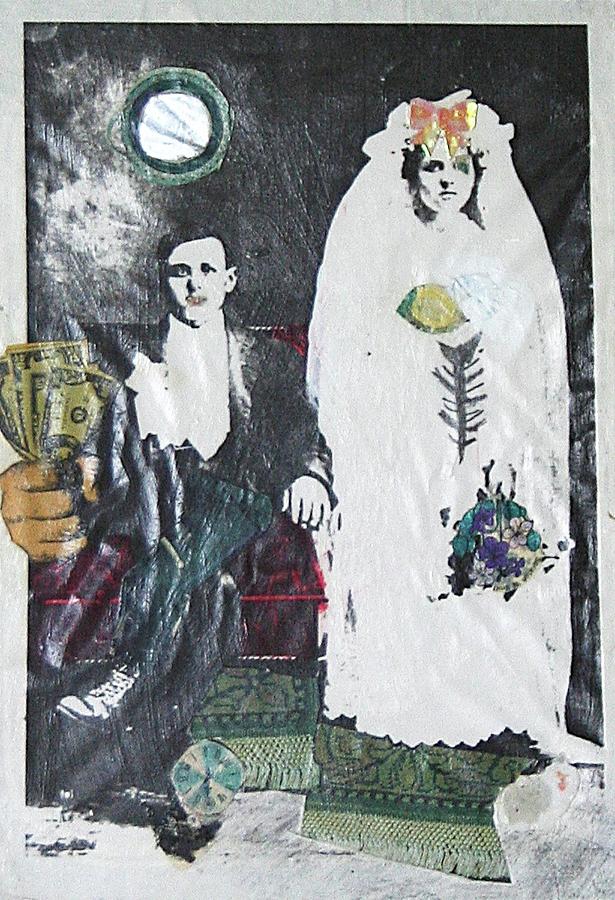 Feminist Painting - Marriage Portrait 2004 by Patricia Hoffman