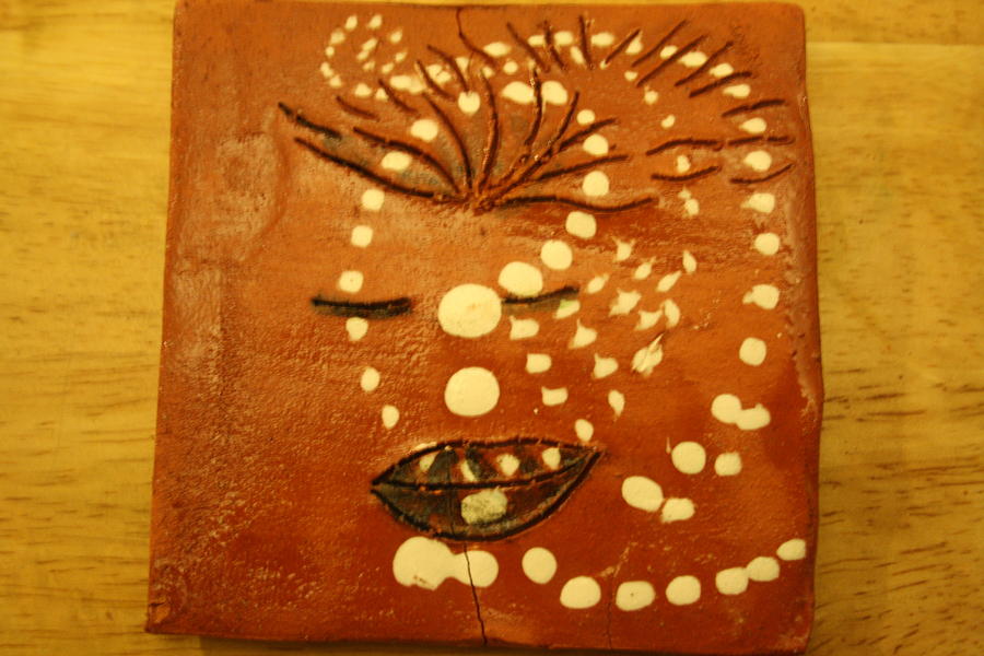 Marrietta - Tile Ceramic Art by Gloria Ssali