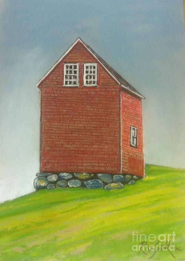 Marriott.s Cove Barn Pastel by Rae  Smith PAC