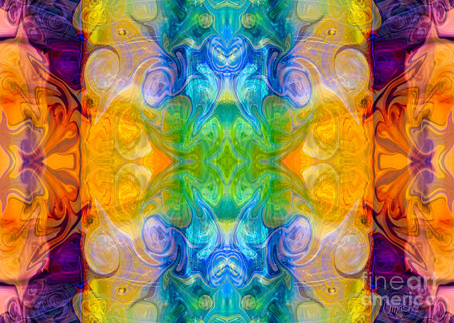 Marrying A Rainbow Abstract Bliss Art by Omashte Digital Art by Omaste Witkowski