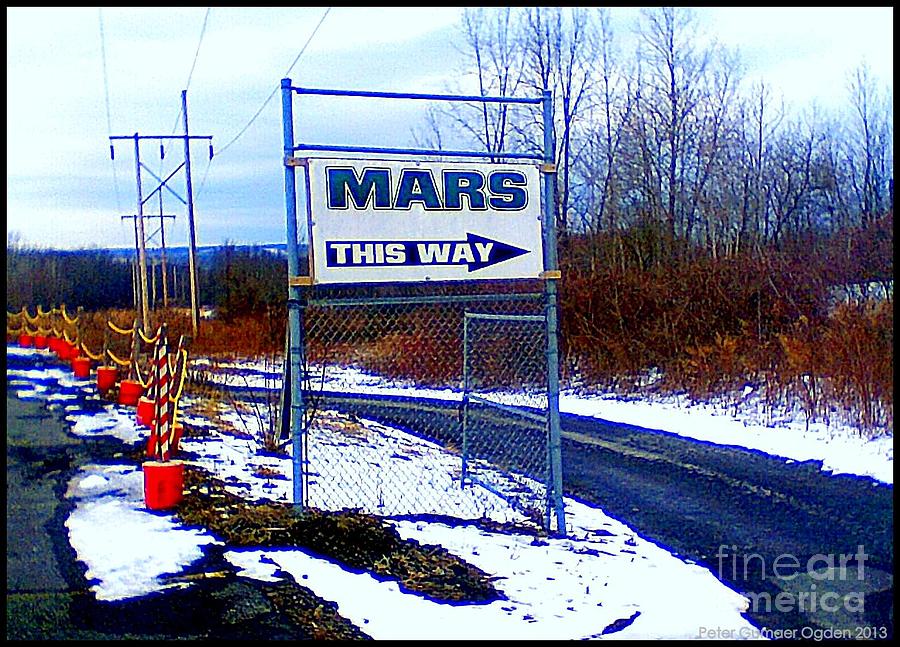 Mars this Way or Last Flight Out Photograph by Peter Ogden