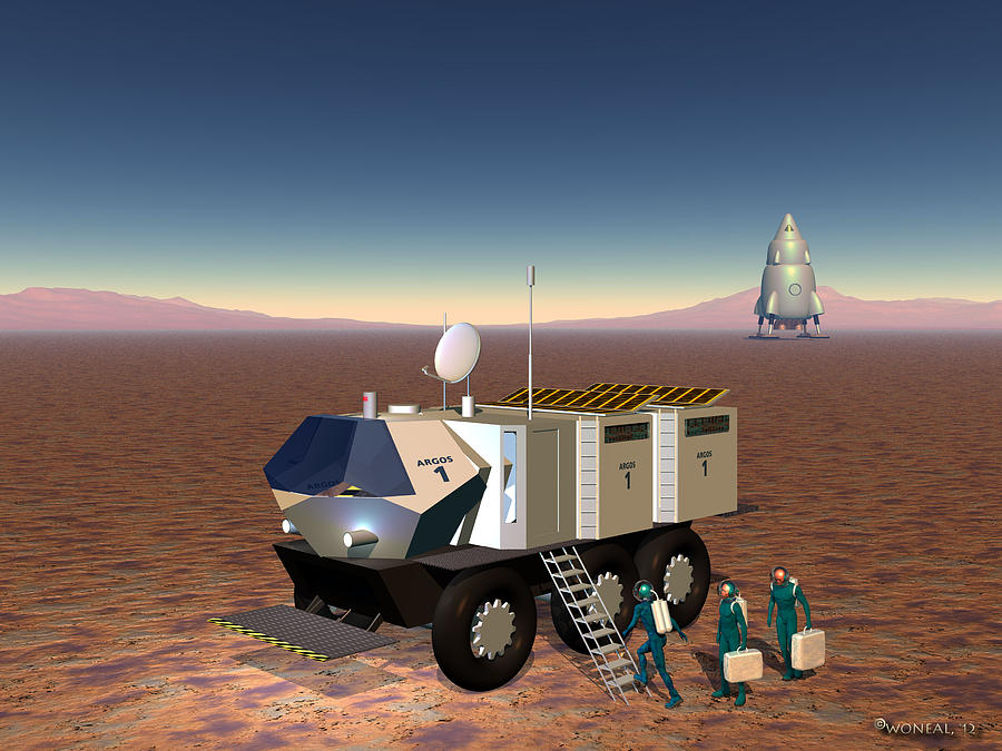 Science Fiction Digital Art - Mars Two by Walter Neal