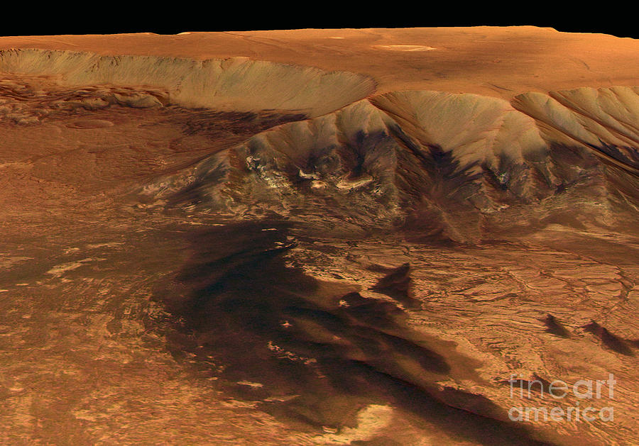 Mars, Valles Marineris Canyon, Melas Photograph by Science Source