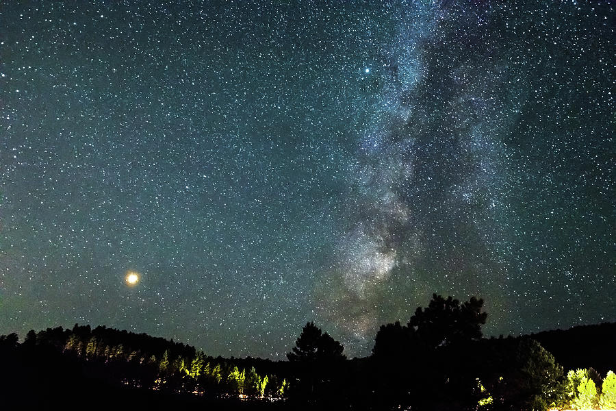 Mars with Milky Way Photograph by James BO Insogna