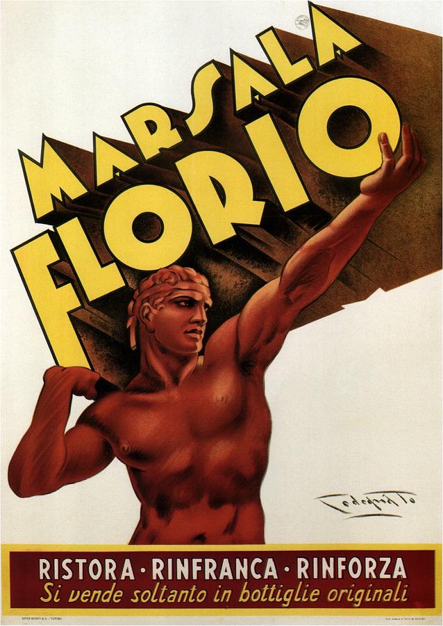 Marsala Florio - Sicily, Italy - Vintage Poster Painting by Studio Grafiikka