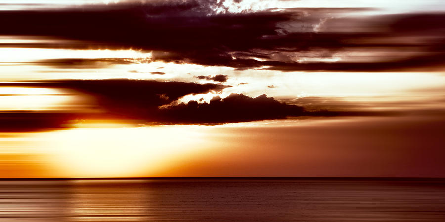 Marsala Sunset Lake Superior Photograph by Evie Carrier