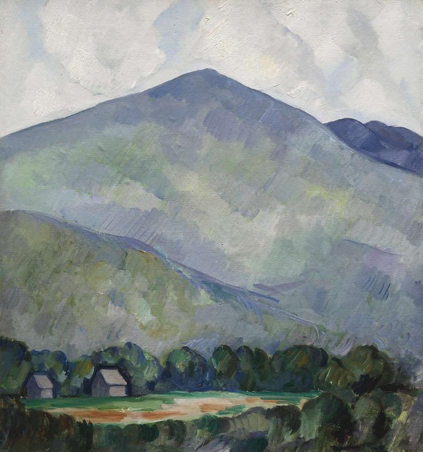 Nature Painting - Marsden Hartley 1877 - 1943 MOUNTAINS NO. 23 MOUNTAIN LANDSCAPE by Marsden Hartley Nature Painting - Marsden Hartley 1877 - 1943 MOUNTAINS NO. 23 MOUNTAIN LANDSCAPE by Marsden Hartley
