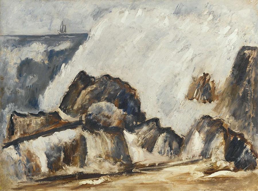 Marsden Hartley 1877 - 1943 Storm Wave Painting