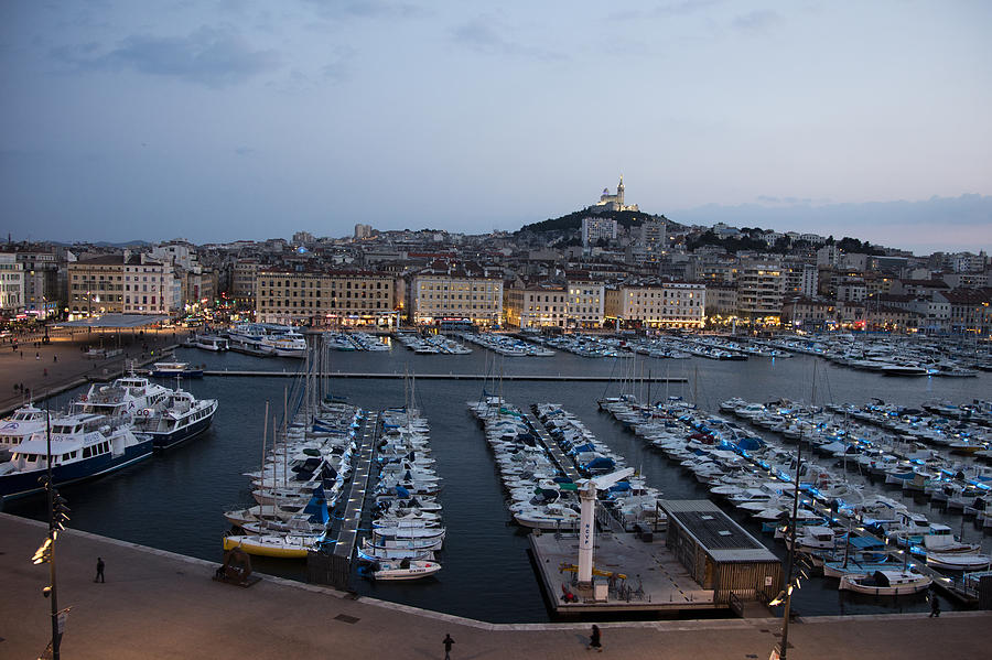 Marseille at Night Photograph by Hugh Smith