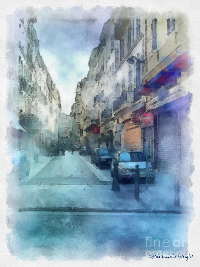 Marseille Back Street Photograph by Paulette B Wright