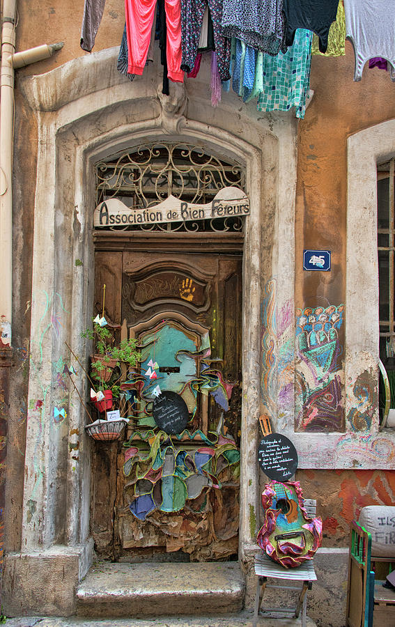 Marseille Doorway Photograph by Curt Rush