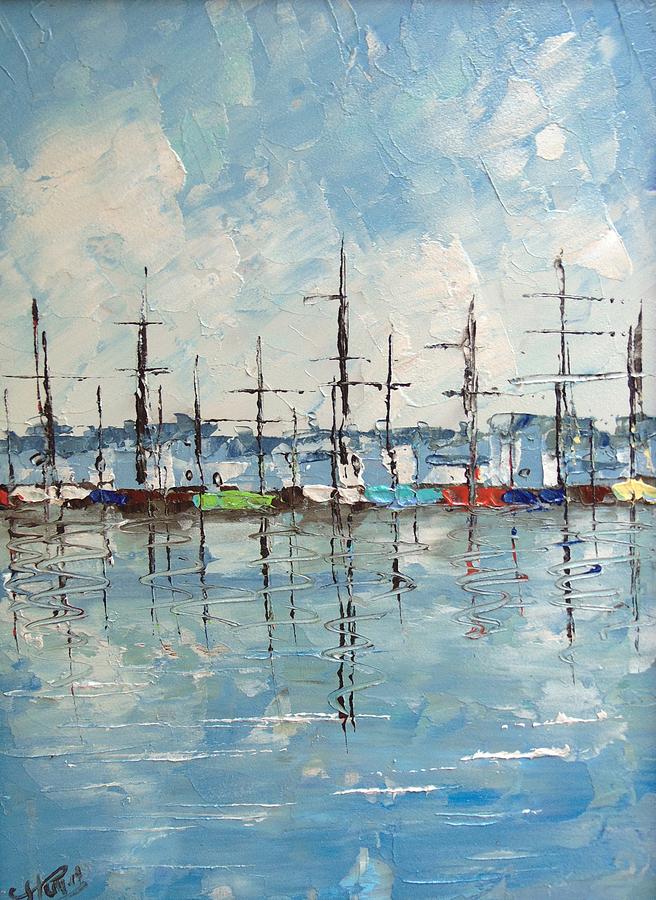 Honfleur Normandy #4 Painting by Frederic Payet