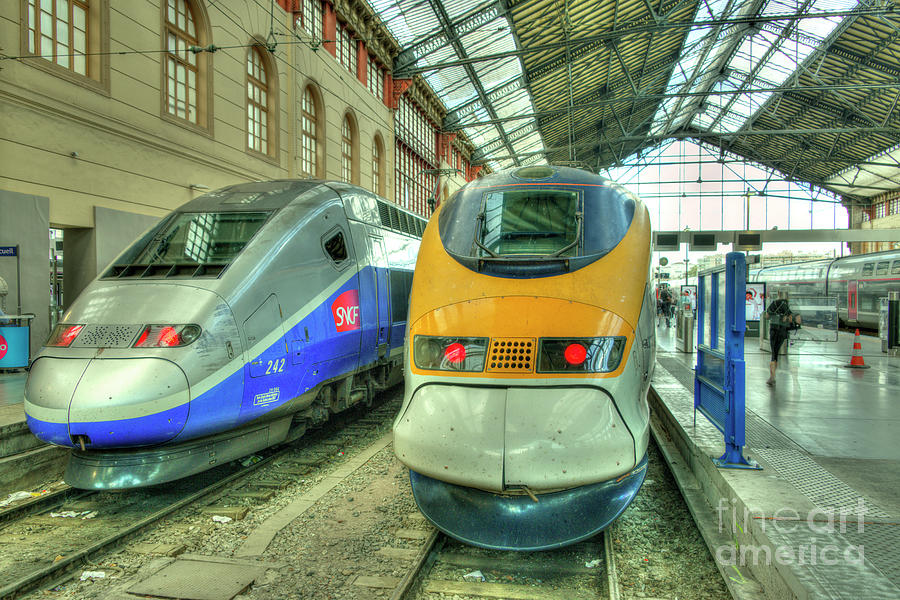 Marseille Trains Of Grande Vitesse Photograph