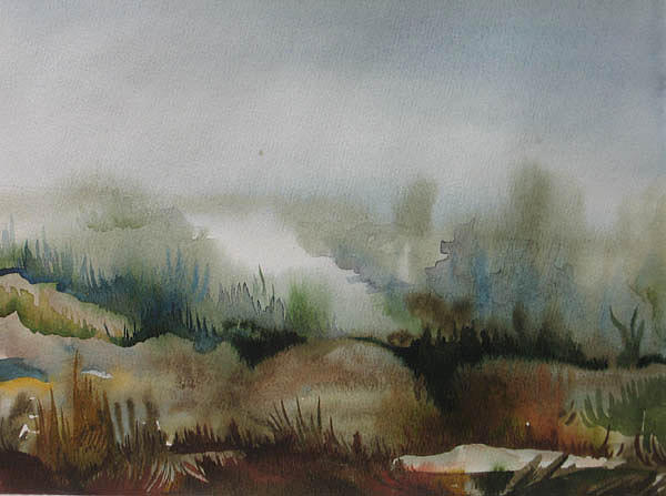 Marsh Painting by Anna  Duyunova