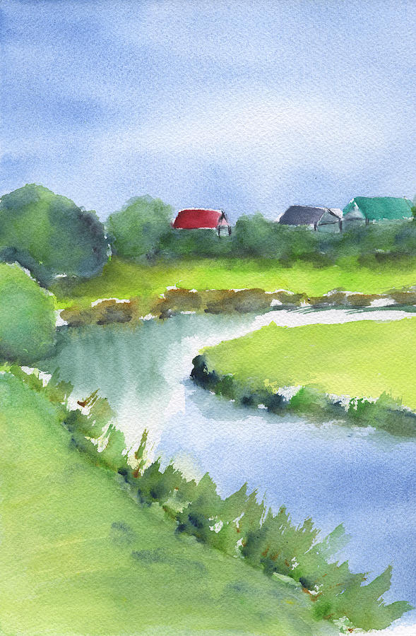Marsh at Pawleys Island Painting by Frank Bright