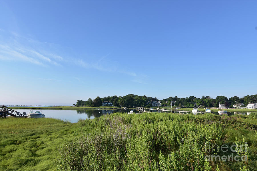 Marsh Grass Surrounding Duxbury Bay in Southeastern Massachusett Photograph by DejaVu Designs