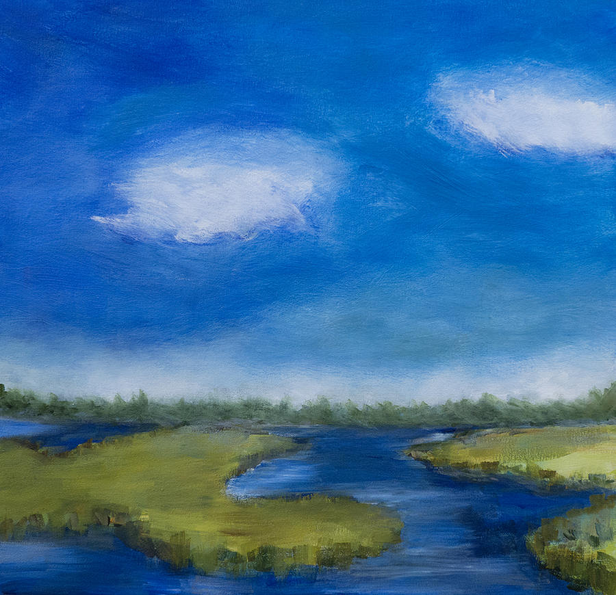 Marsh In The Low Country Painting by Frank Bright