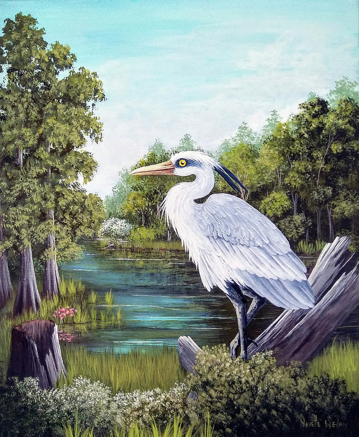 Marsh King Painting